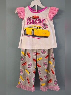 Disney Cars Toddler Girls' Pajama Set - 12m